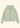 A sage green zip-up hoodie with a small light blue embroidered graphic on the left chest, displayed flat against a solid cream background.